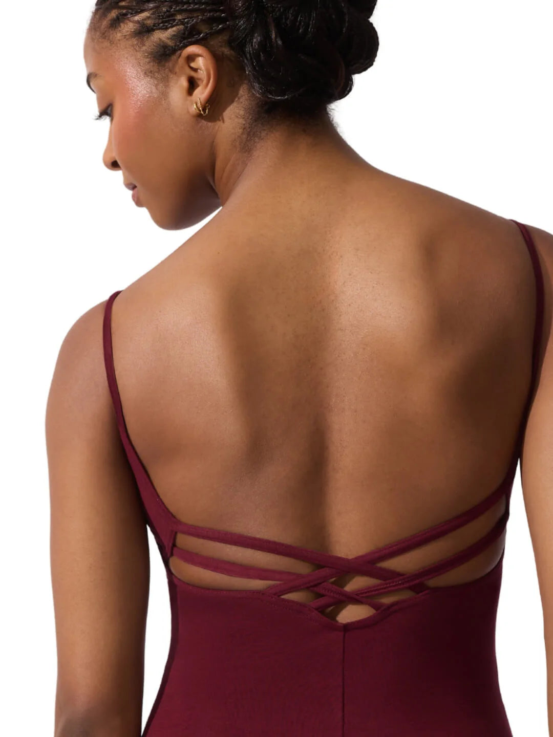 Capezio Burgundy V Neck Leotard