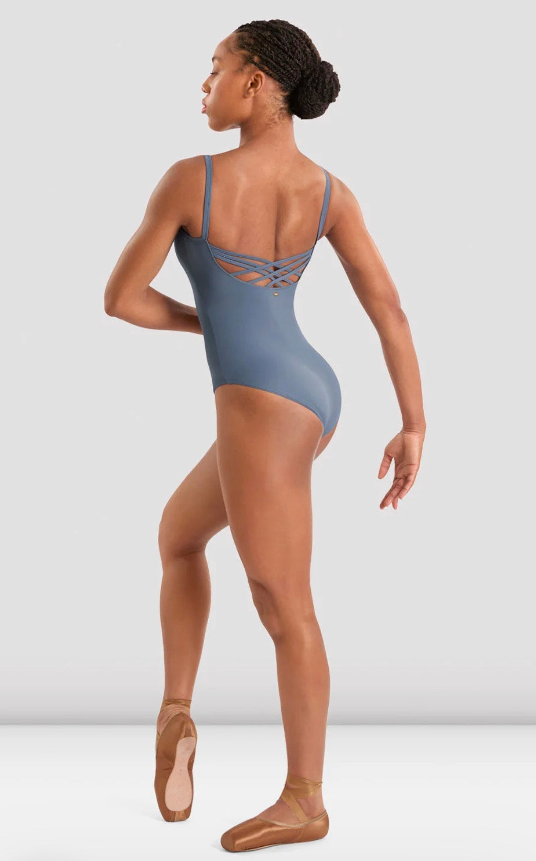 Mirella Dusty Grey Adagio Cross Back Leotard