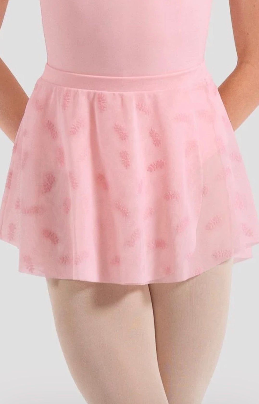 Bloch Pink Mila Floral Mesh Skirt