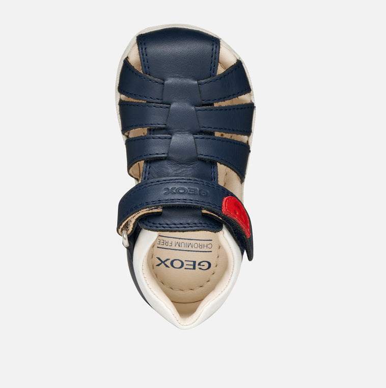 Geox Macchia Navy Closed Toe Sandal