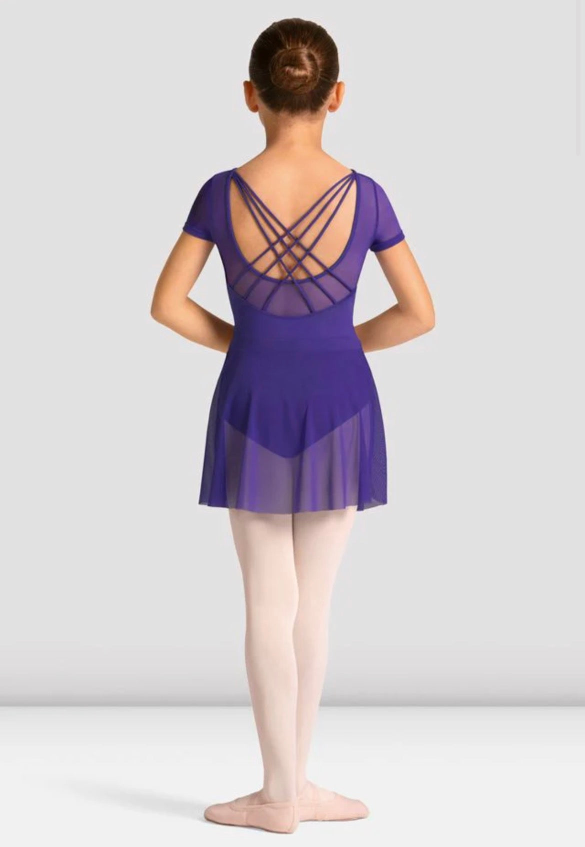 Mirella Girl’s Violet Celestia Mesh Skirt