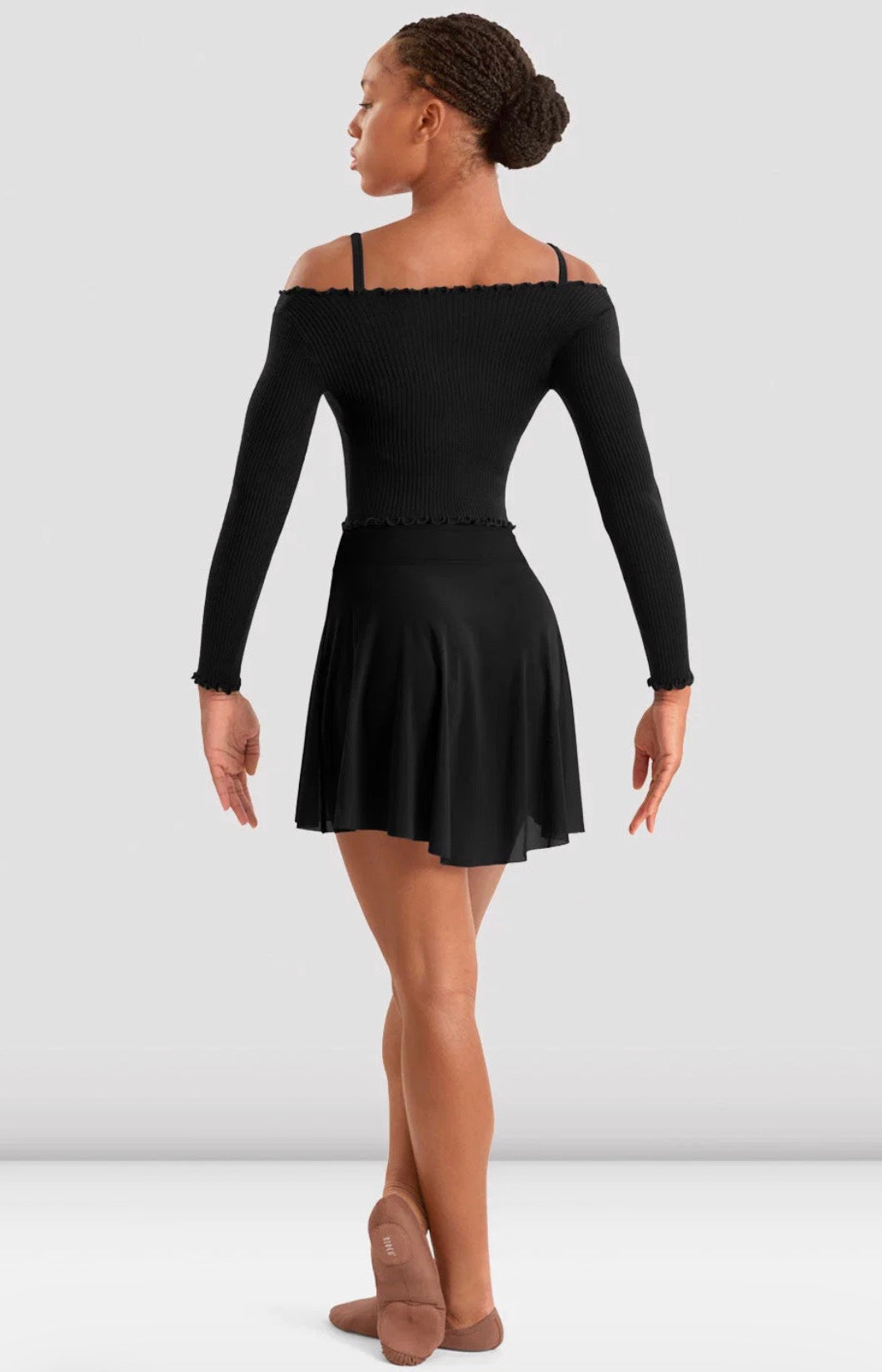 Mirella Black Adagio Mesh Skirt