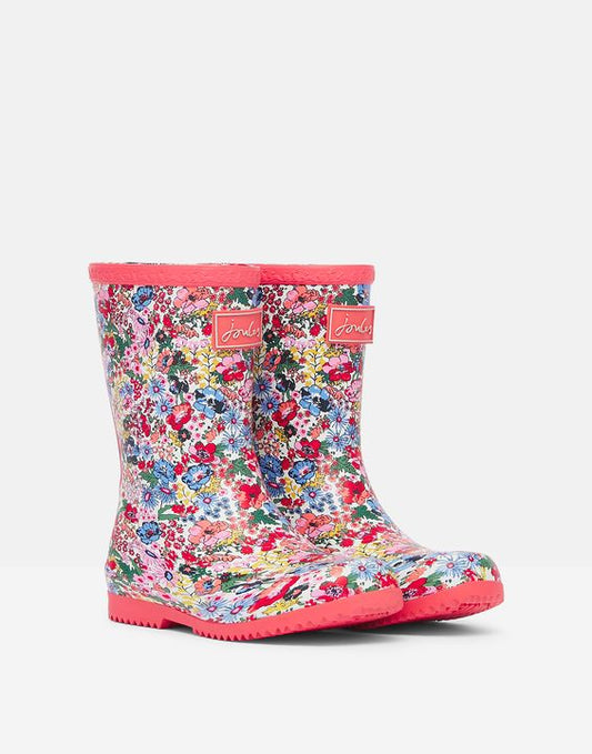 Joules Pink Ditsy Wellies