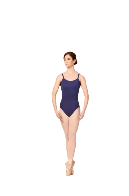 Mirella Gather Wrap Mesh Cami Leotard