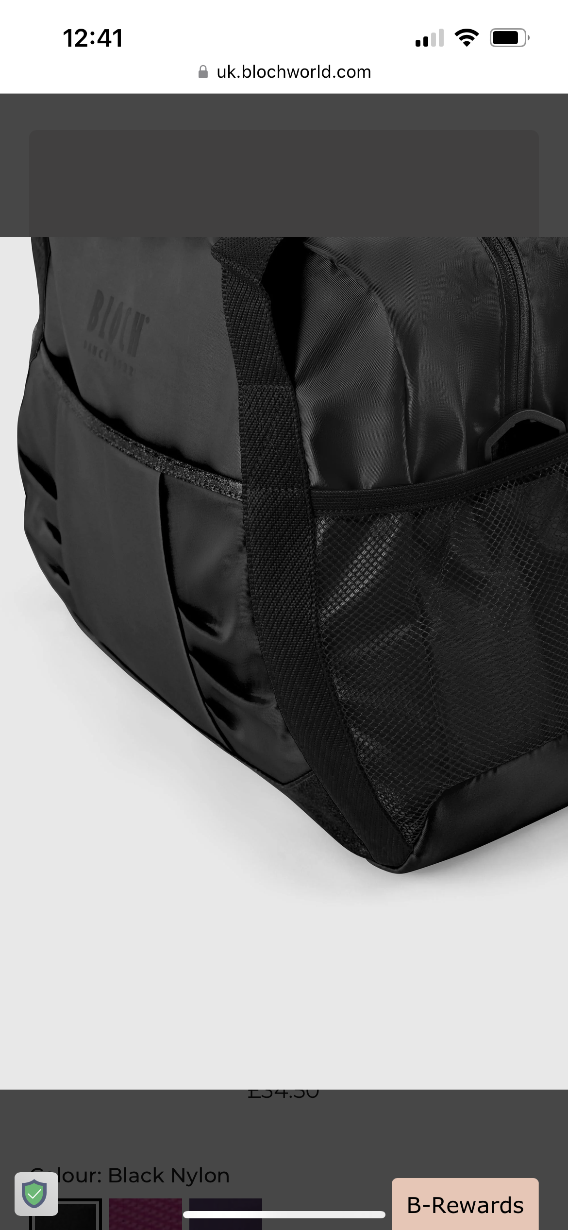 Bloch Black Recital Dance Bag