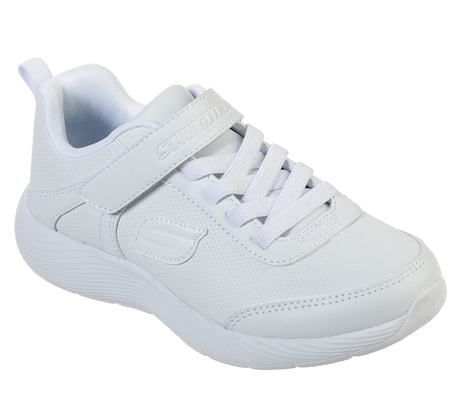 Skechers White School Trainers