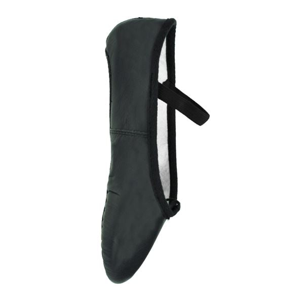 Starlite Black Leather Ballet Shoes
