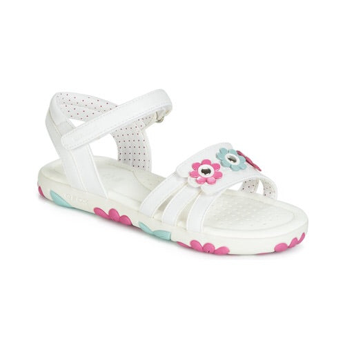 Geox Haiti White Leather Sandal