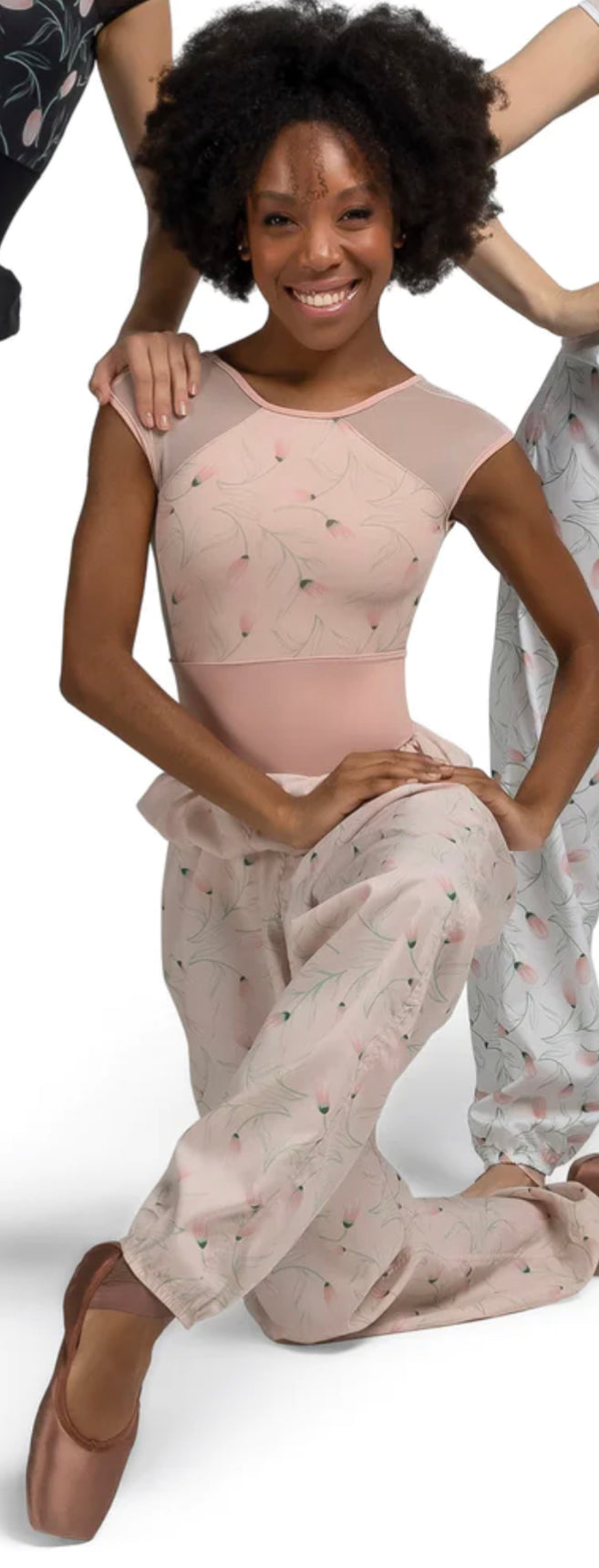 So Danca Adult’s Pink Floral Dance Pants