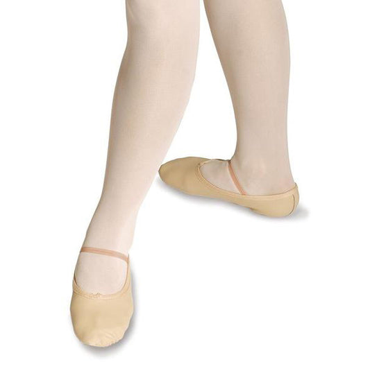 Roch Valley Pink Leather Full Sole Ballet Shoes