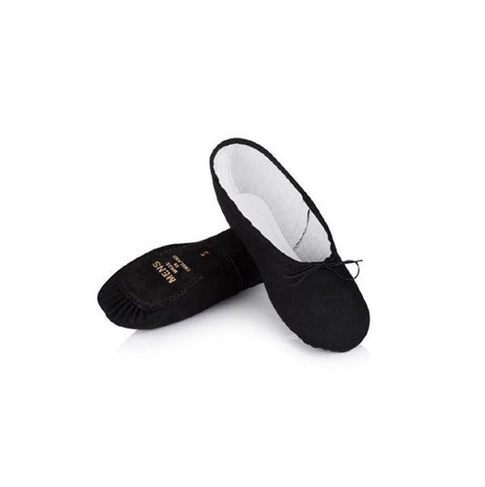 Freed Top Spin Black Canvas Ballet Shoes - TheShoeZoo