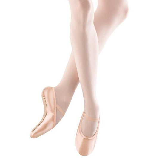 Bloch Pink Stretch Satin Full Sole Ballet Shoes - TheShoeZoo