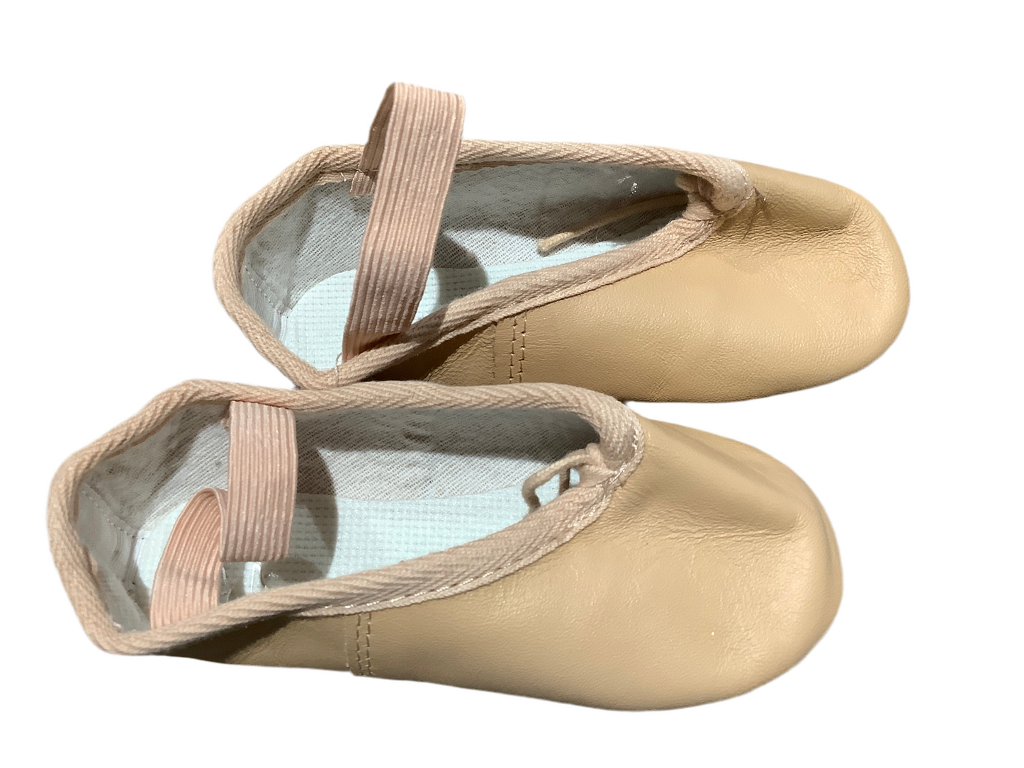 Starlite pink leather full sole ballet shoe