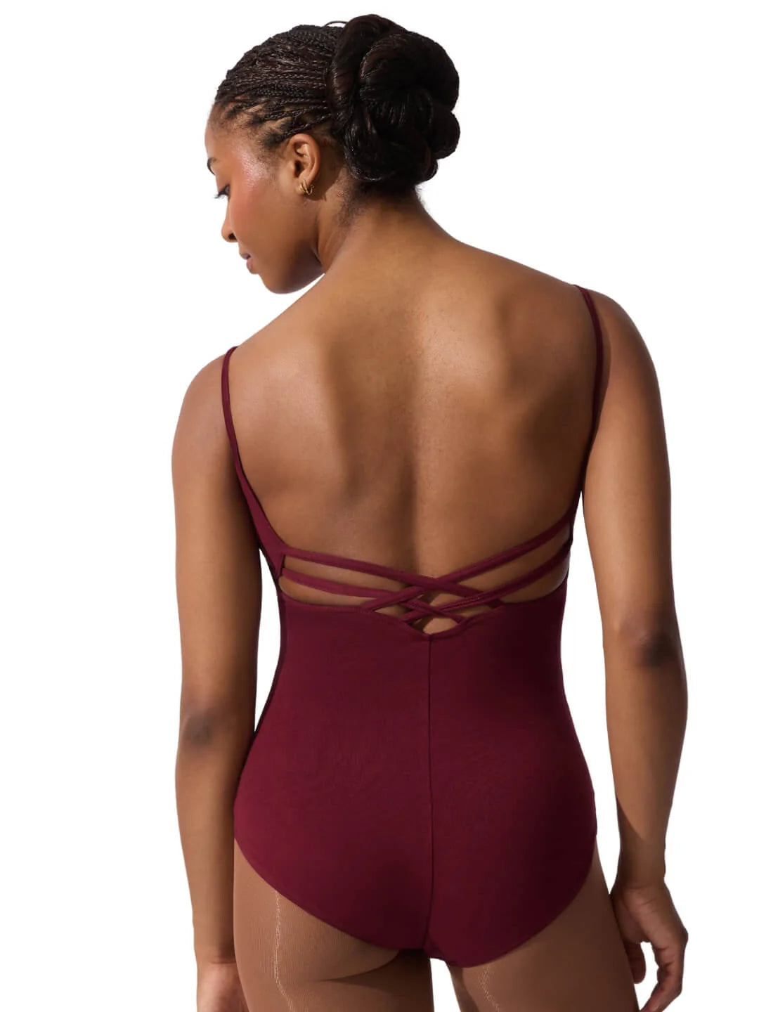 Capezio Burgundy V Neck Leotard