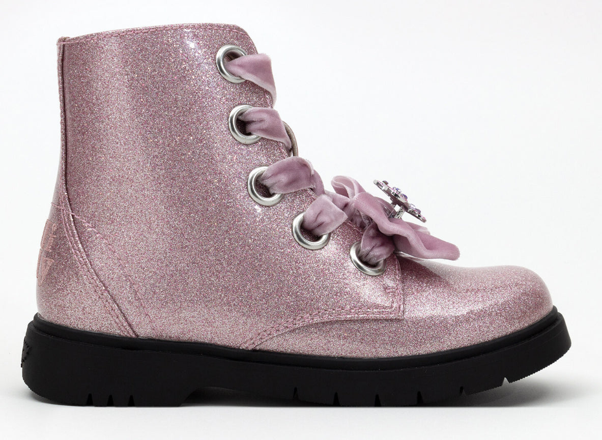 Lelli Kelly Fior Di Fiocco Pink Sparkly Boots