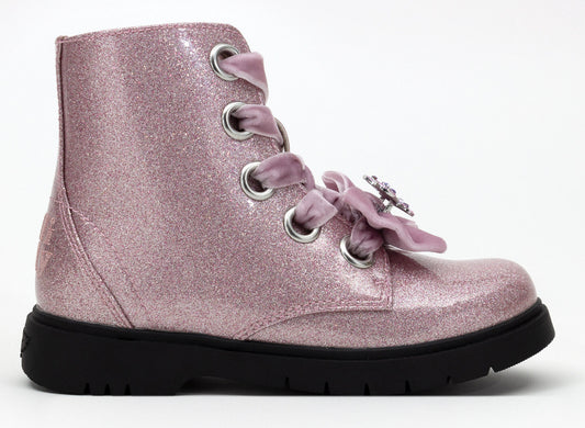 Lelli Kelly Fior Di Fiocco Pink Sparkly Boots
