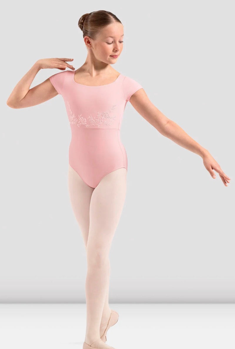 Mirella Girls Pink Adagio Open Back Leotard
