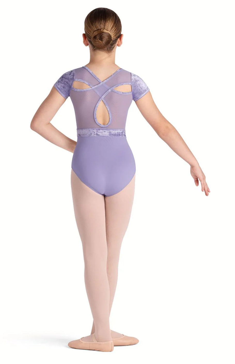 Bloch Lilac Amelia Cap Sleeve Cross Back Leotard