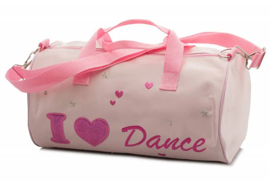 KATZ DANCEWEAR
Pink Satin School Ballet I Love Dance Barrel Shoulder Bag