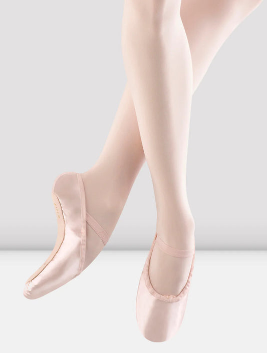 Bloch Debut Pink Satin Full Sole Ballet Shoes