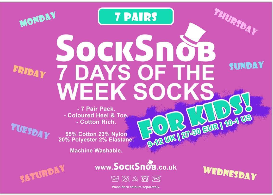 Sock Snob Novelty Days of the Week Socks