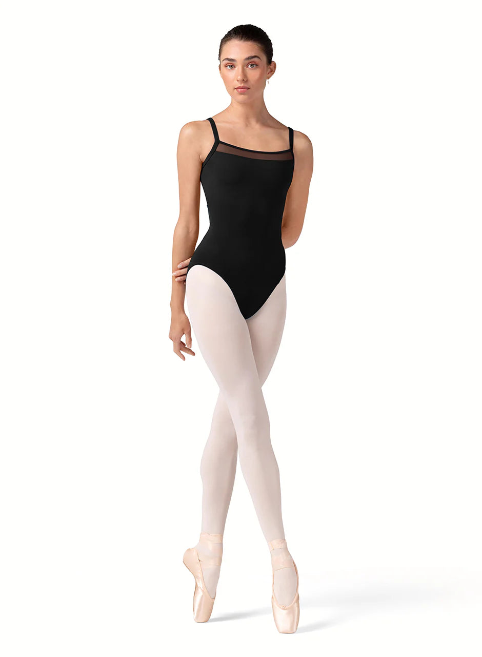 Bloch Black Mesh Back Camisole Leotard
