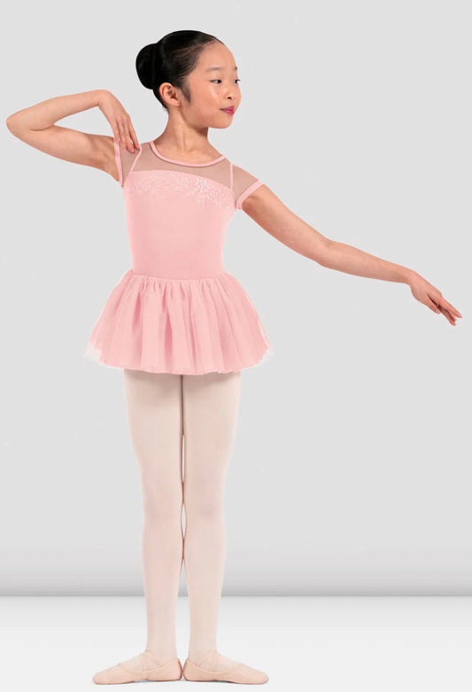 Mirella Girls Pink Adagio Cap Sleeve Tutu Dress