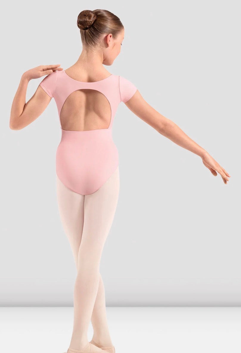 Mirella Girls Pink Adagio Open Back Leotard