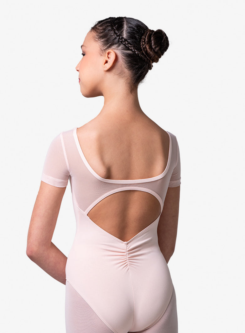 Lulli Light Pink Cap Sleeved Josie Leotard