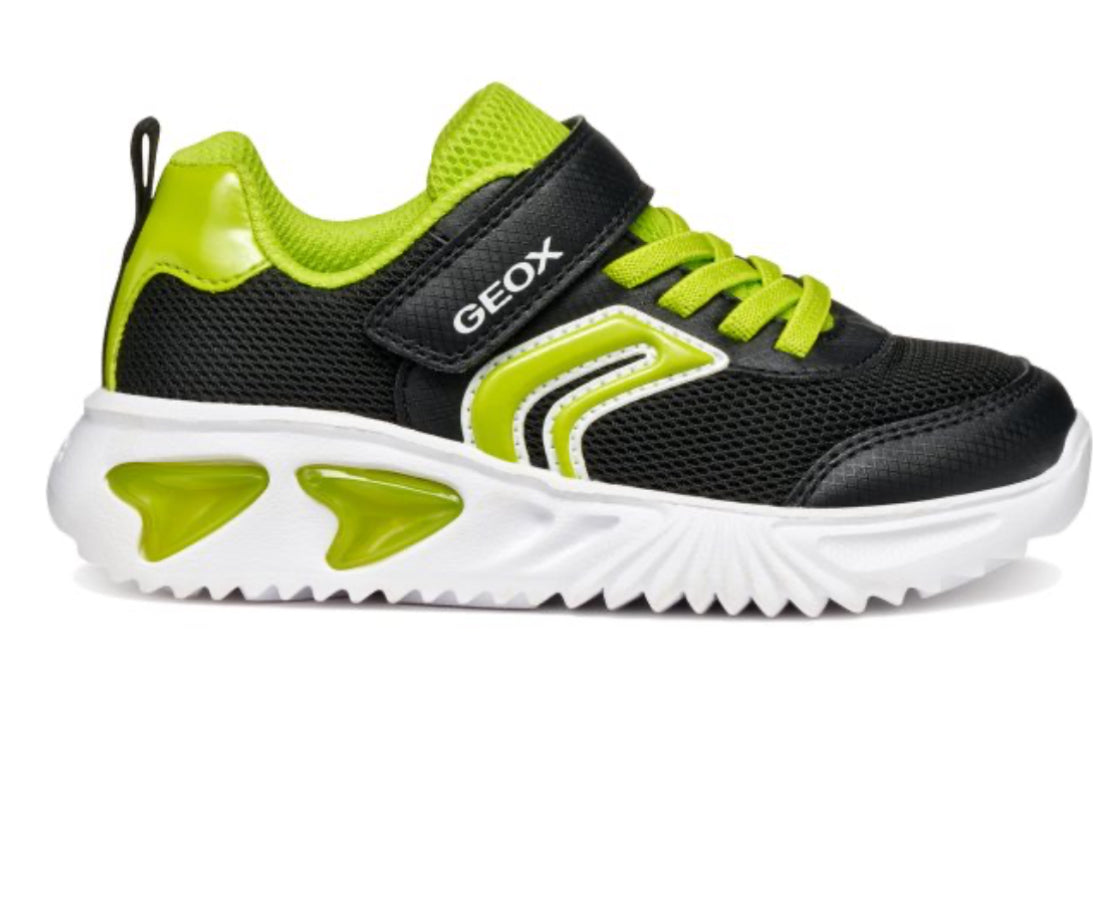 Geox J Assister Light Up Black / Lime