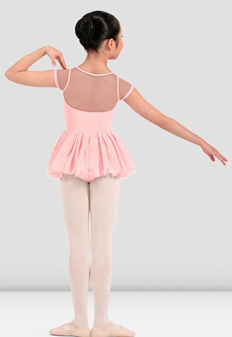 Mirella Girls Pink Adagio Cap Sleeve Tutu Dress