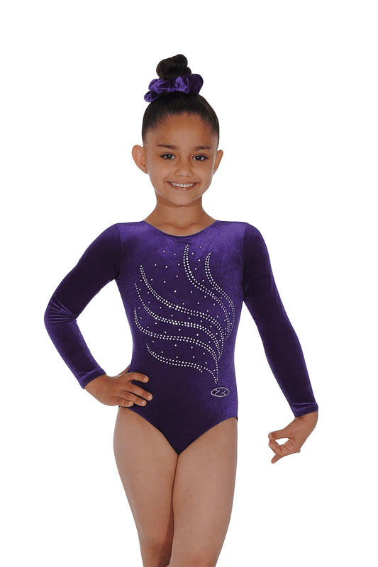 The Zone Purple Tiara Gymnastics Leotard