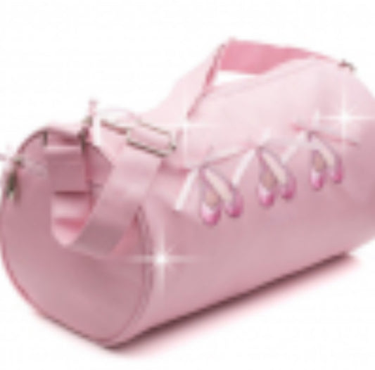 Katz Pink Sparkly Barrel Bag