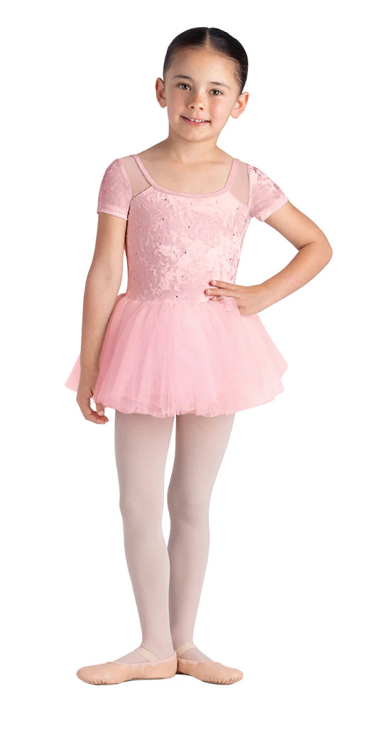 Bloch Child’s Pink Delilah Tutu Dress with Velvet Bodice & Diamantés