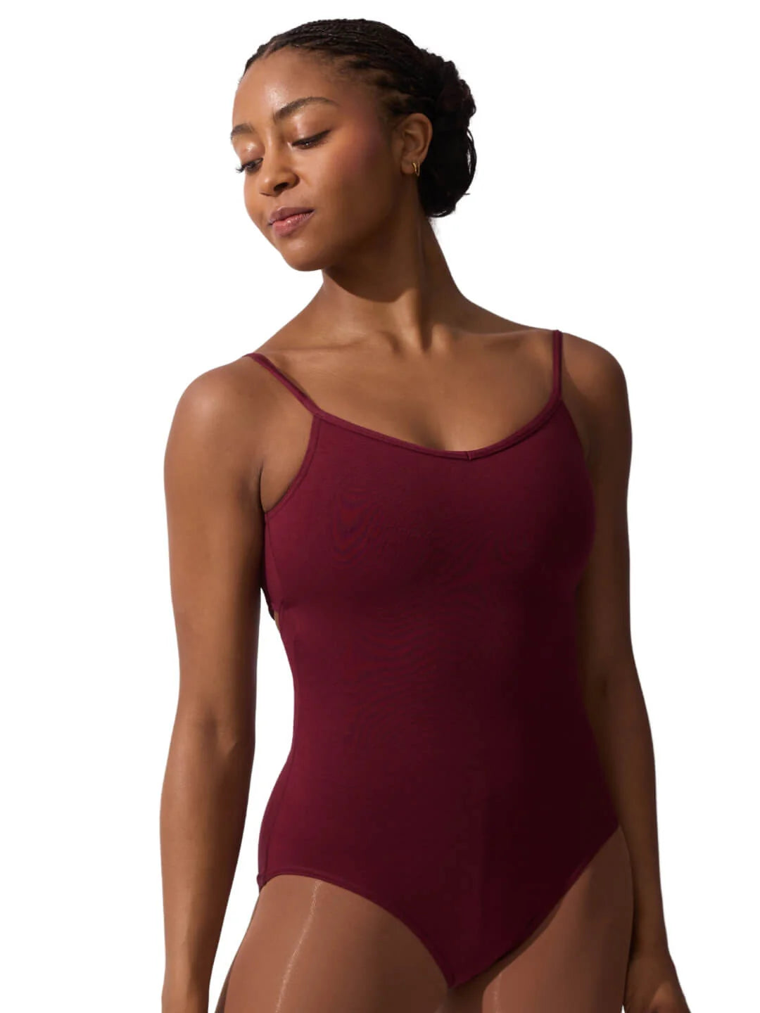 Capezio Burgundy V Neck Leotard
