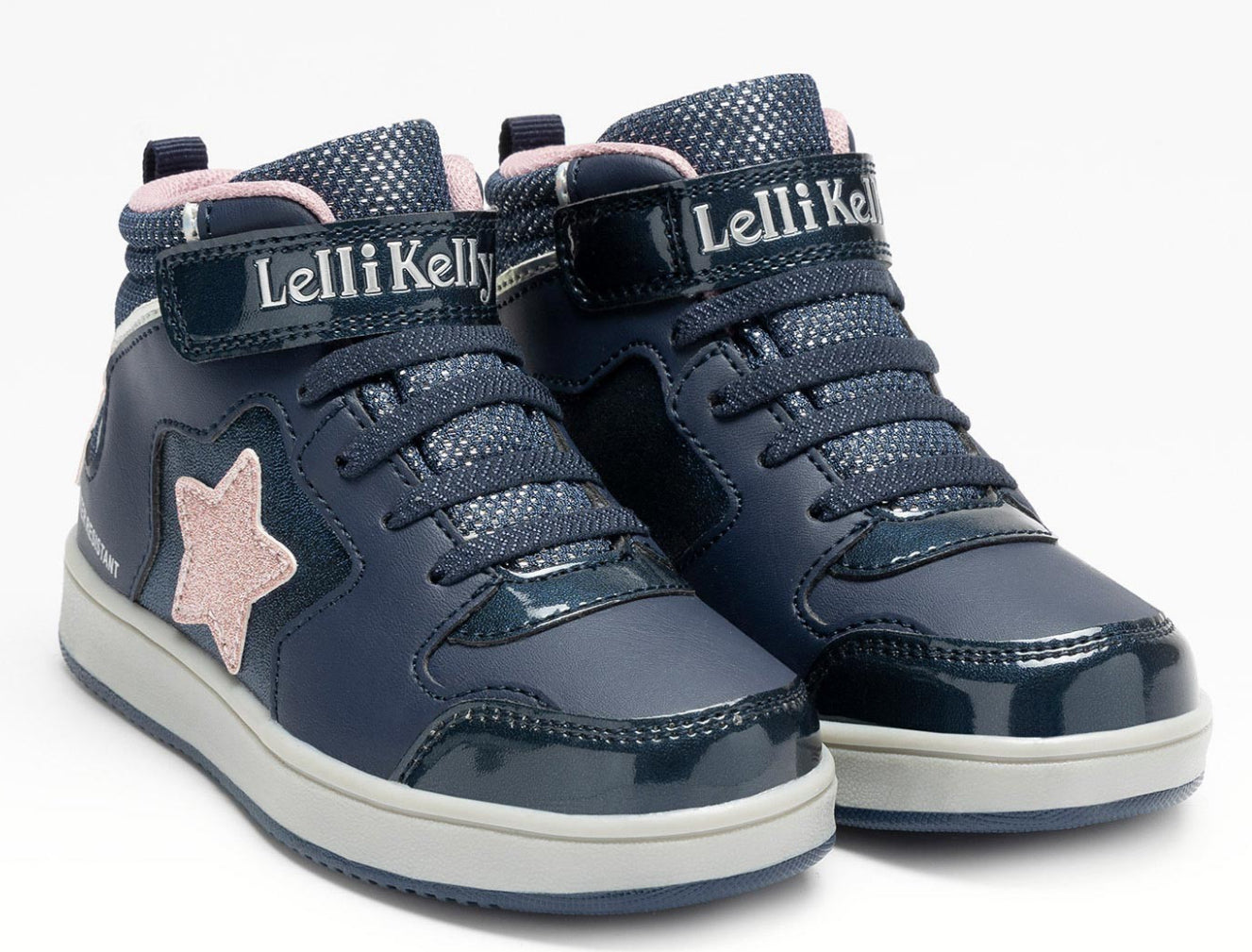 Lelli Kelly Rosa Navy Water Resistant Hi Top Boots