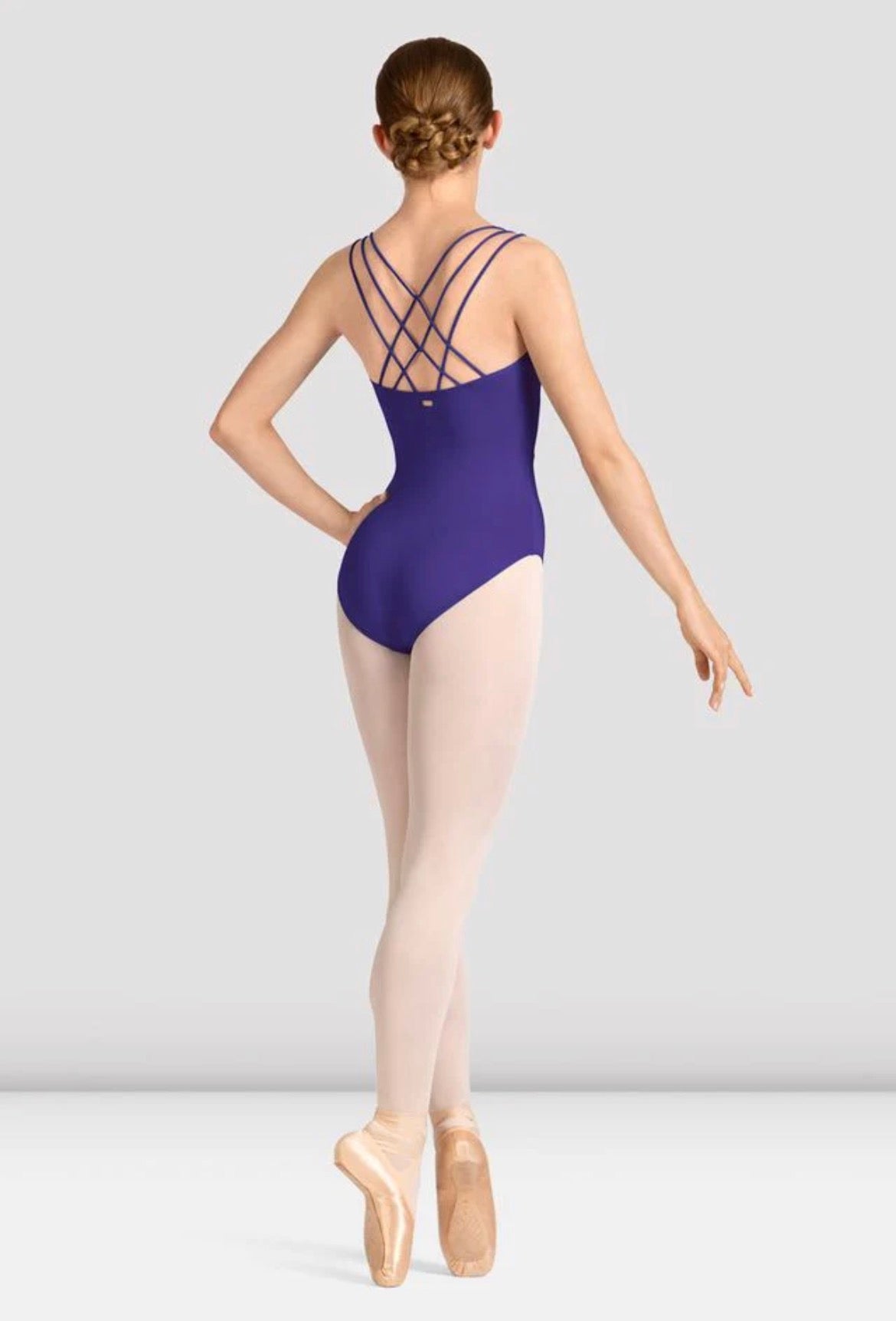 Mirella Violet Celeste Cross Back Leotard