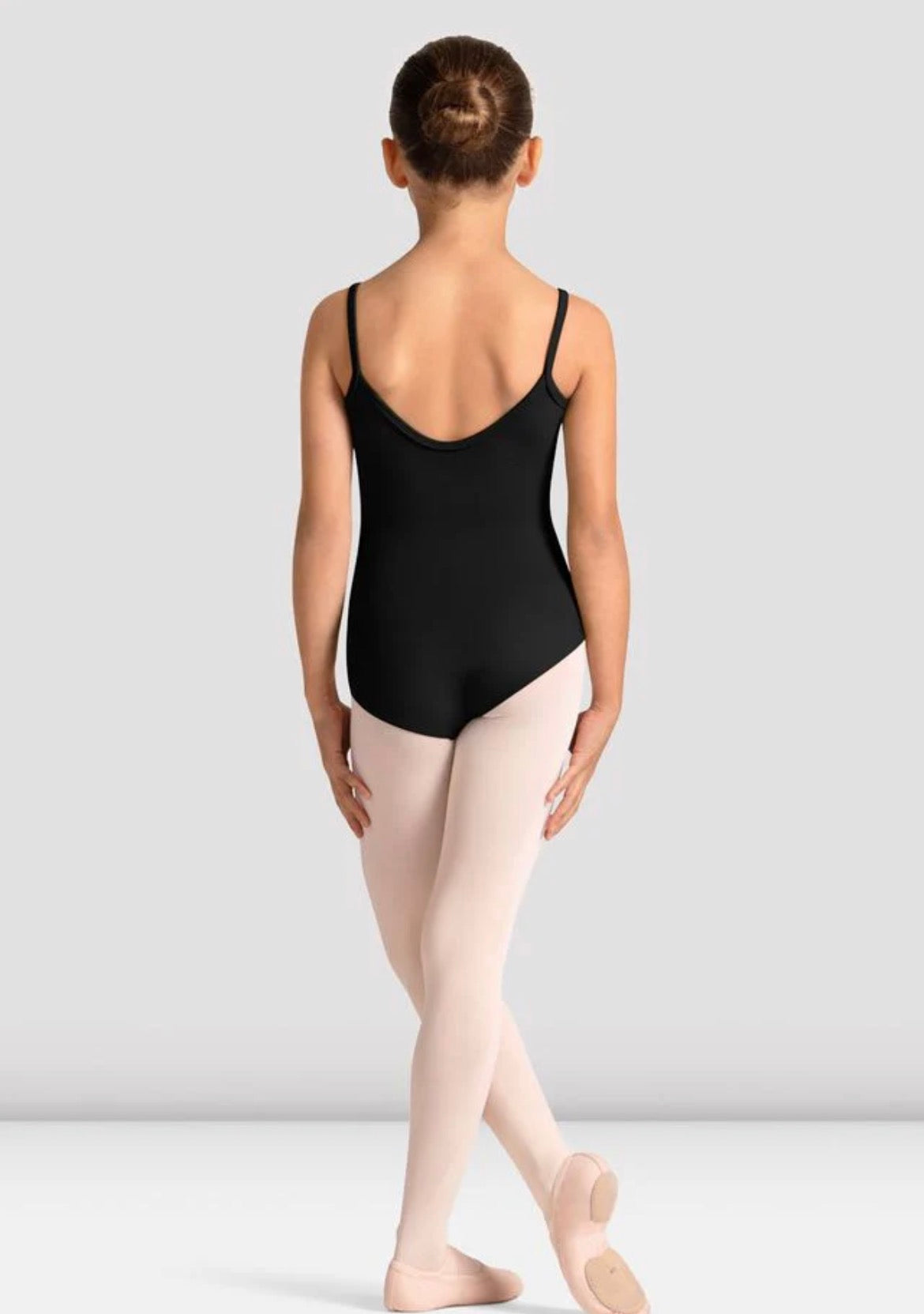 Mirella Girl’s Black Celestia Camisole Leotard