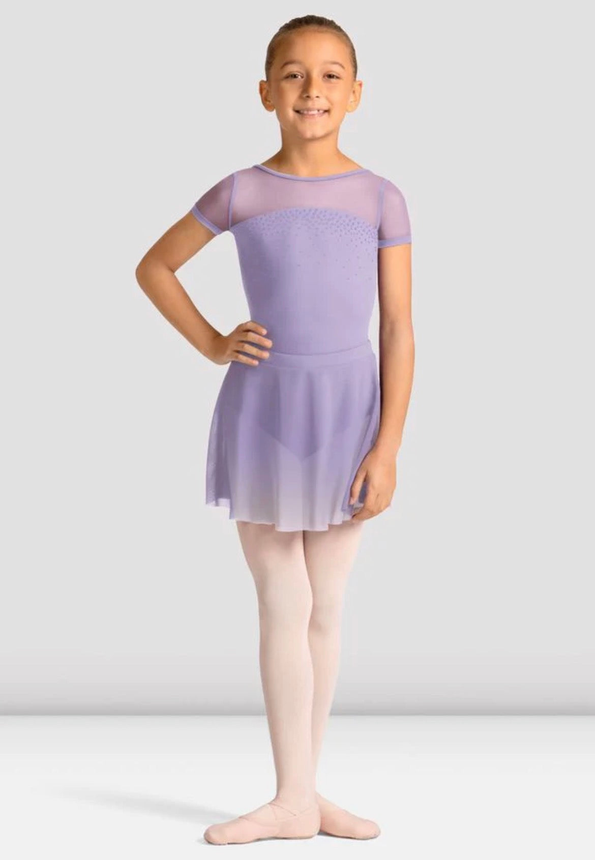 Mirella Girl’s Lilac Celestia Mesh Skirt