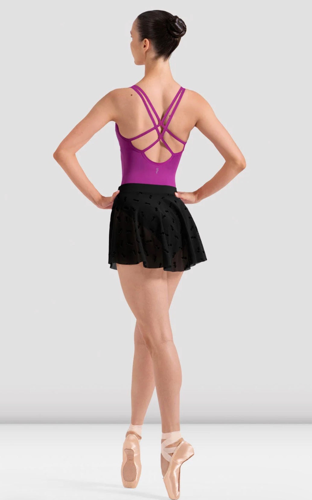 Bloch Black Eleanor Floral Mesh Skirt