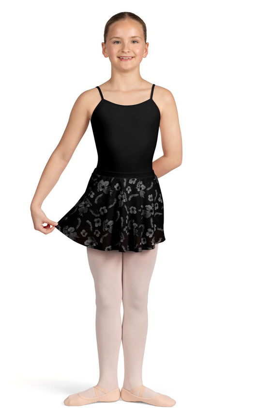 Bloch Girl’s Floral Mesh Pull On Skirt