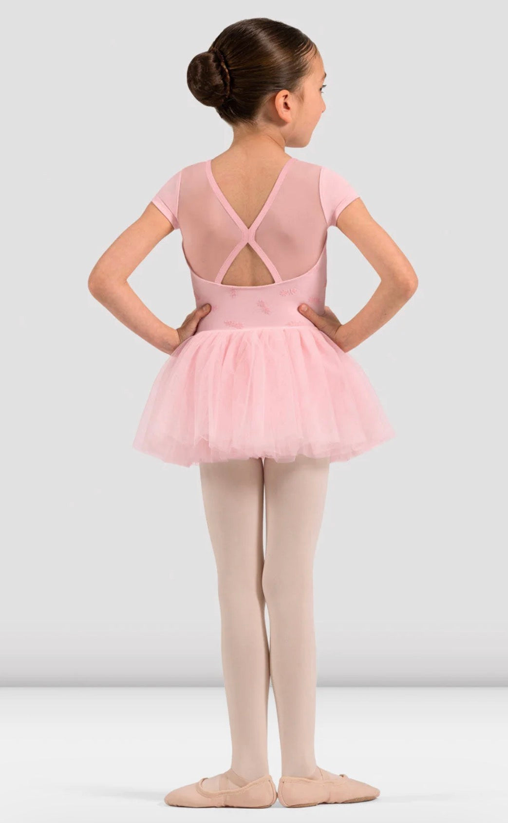 Bloch Pink Nora Floral Cap Sleeve Tutu Dress