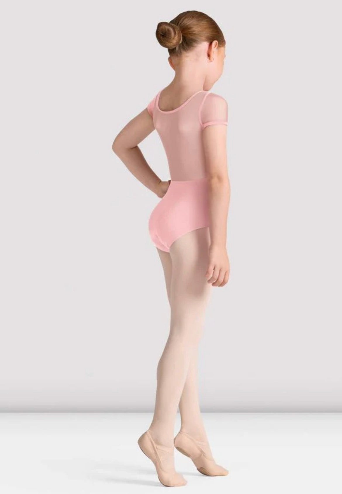 Bloch Girl’s Candy Pink Logan Cap Sleeve Leotard