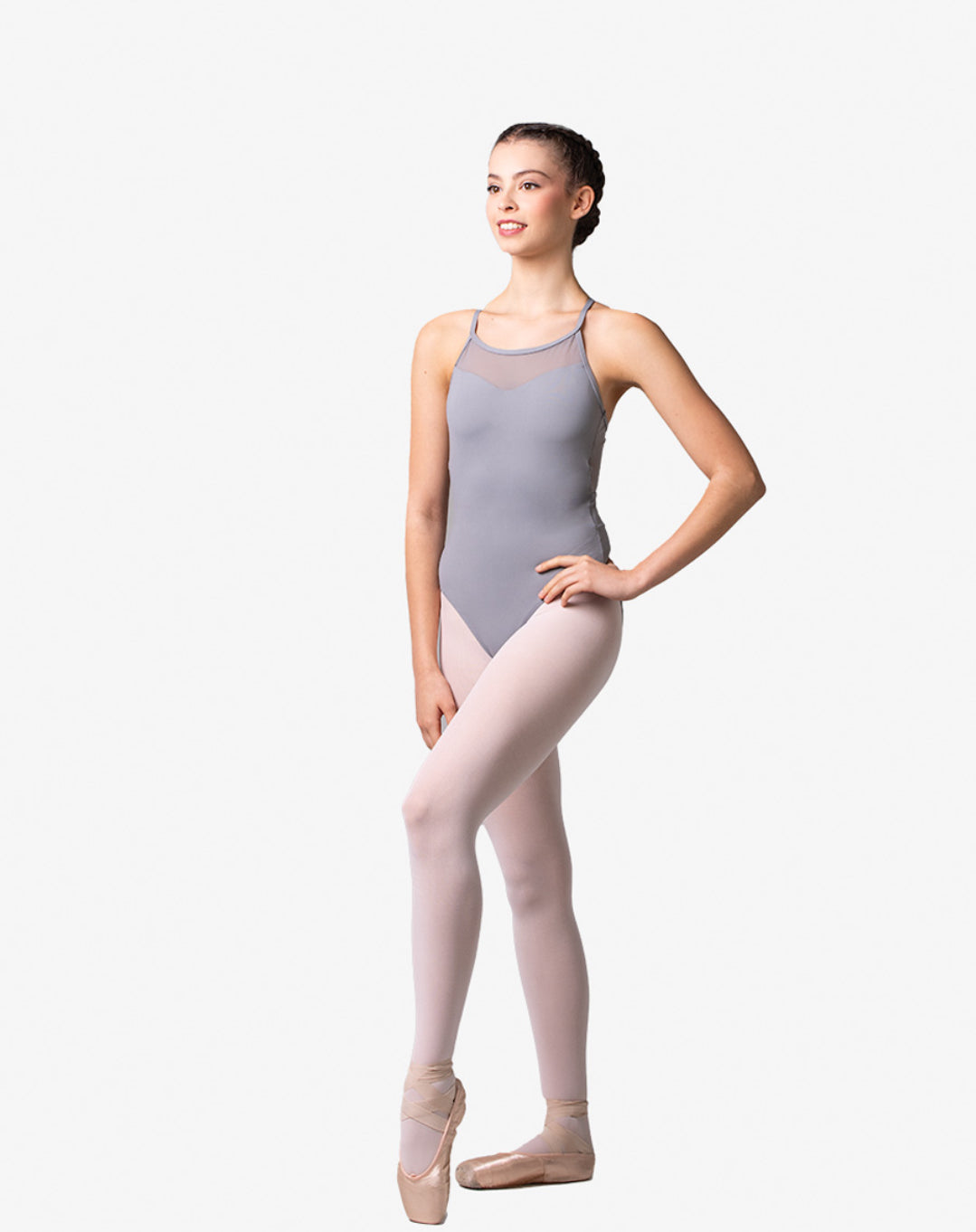 Lulli Grey Asia Camisole Leotard