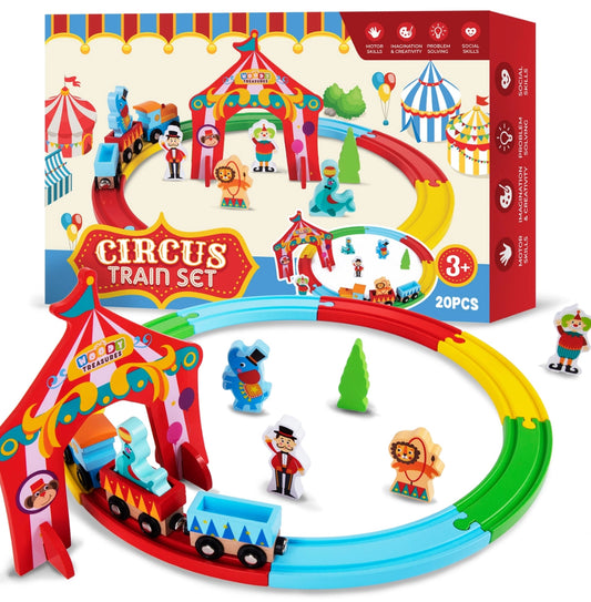 Woody Treasures Wooden Circus Train