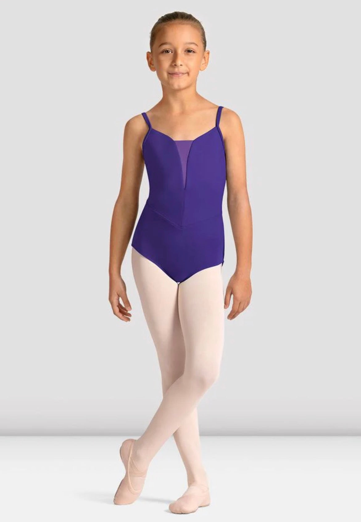 Mirella Girl’s Violet Celestia Camisole Leotard