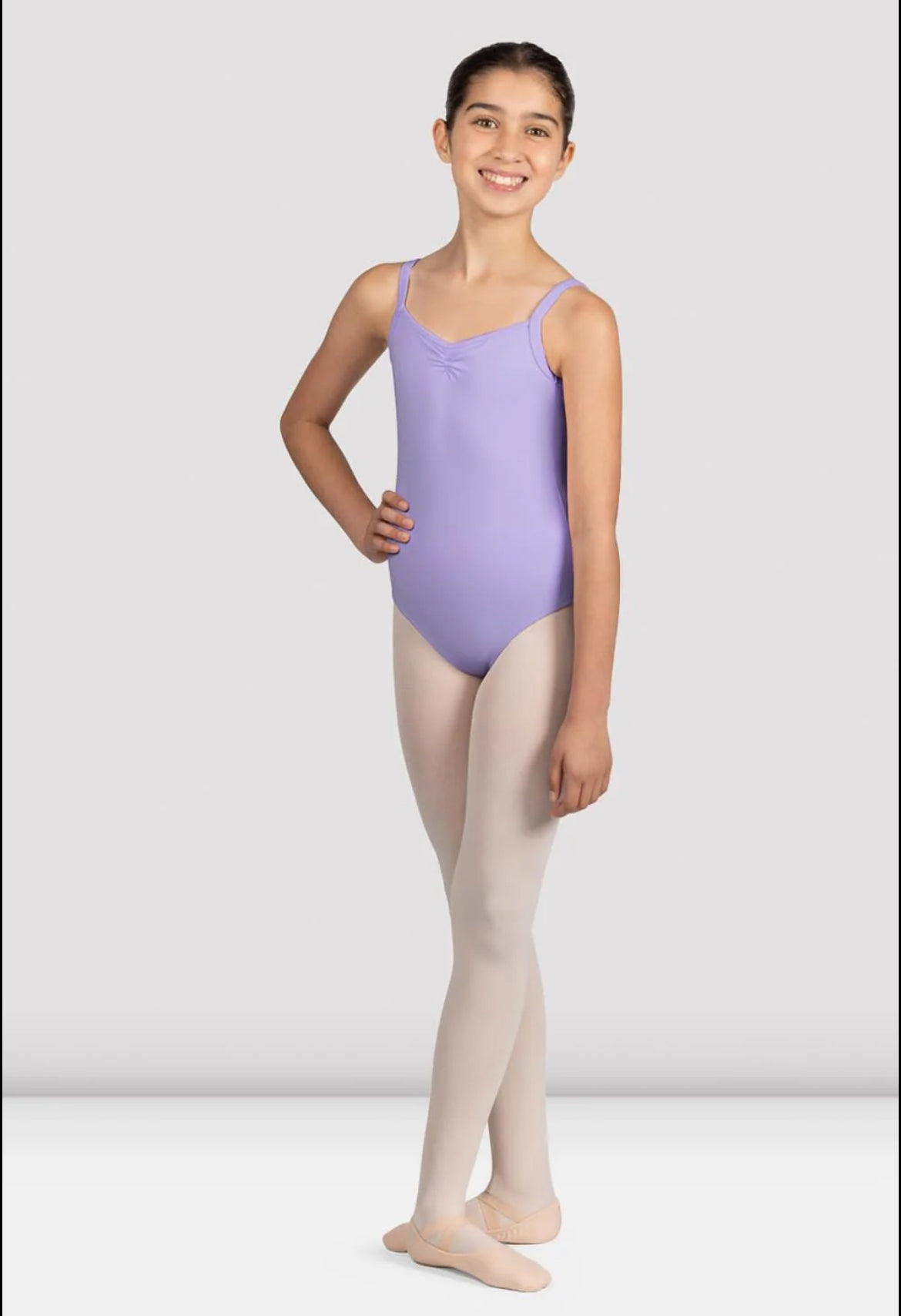 Mirella Lilac V Neck Camisole Leotard