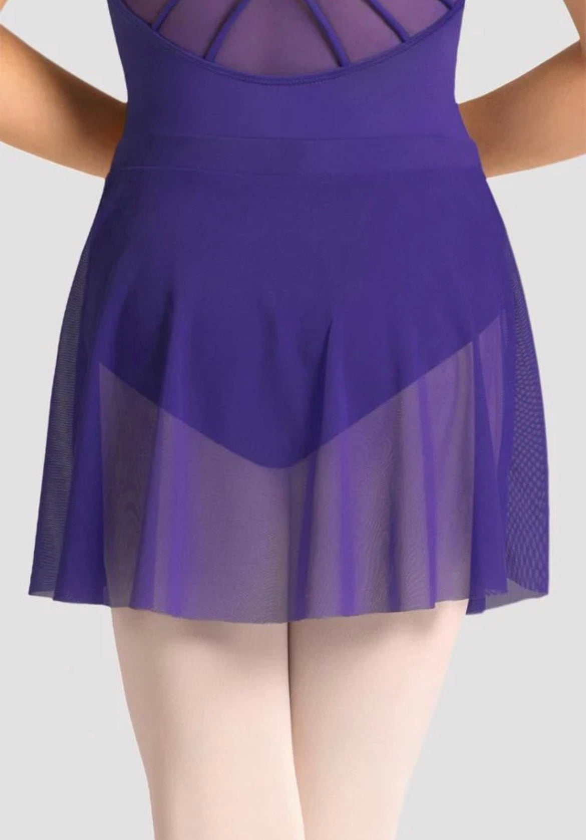 Mirella Girl’s Violet Celestia Mesh Skirt