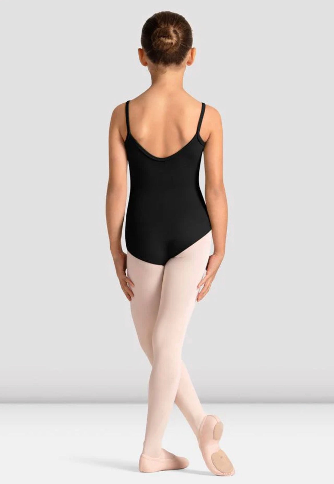 Mirella Girl’s Black Celestia Camisole Leotard