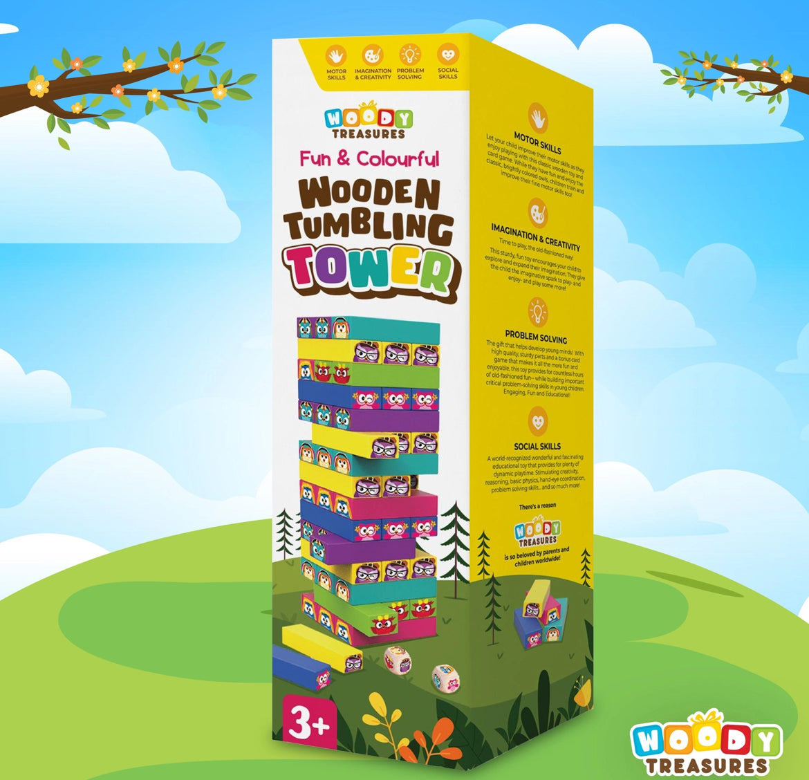 Woody Treasures Tumbling Towers